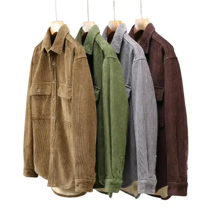 Men's Corduroy Shirt Warm Casual - Vonnera
