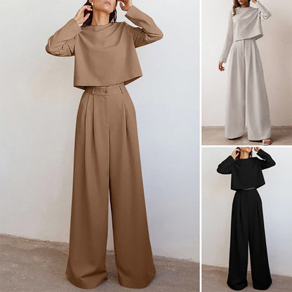 Women's Two-Piece Palazzo Pants Set