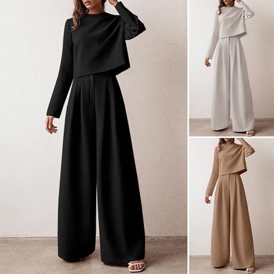 Women's Two-Piece Palazzo Pants Set - Vonnera