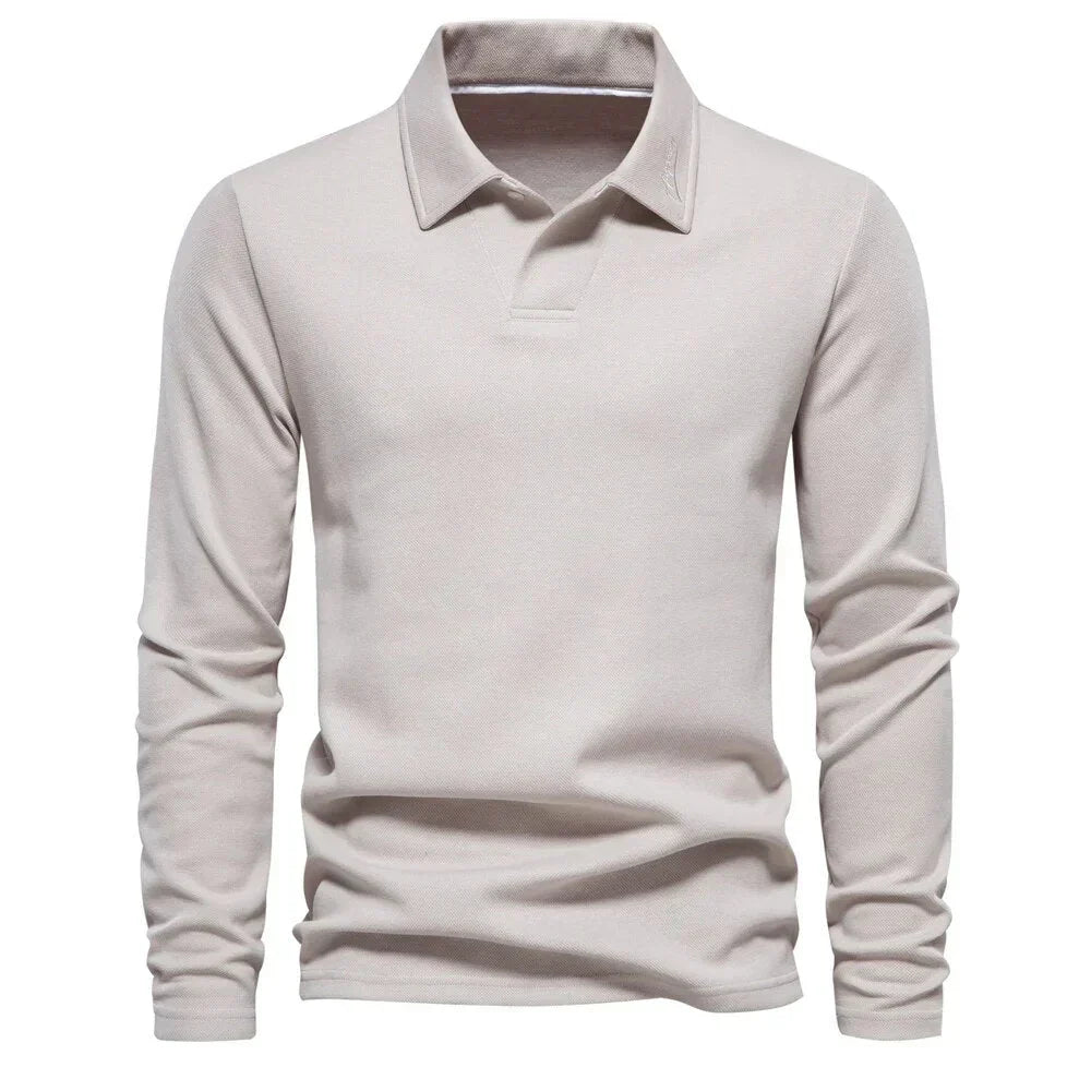 Men's Casual Polo Sweater Comfortable Everyday Wear