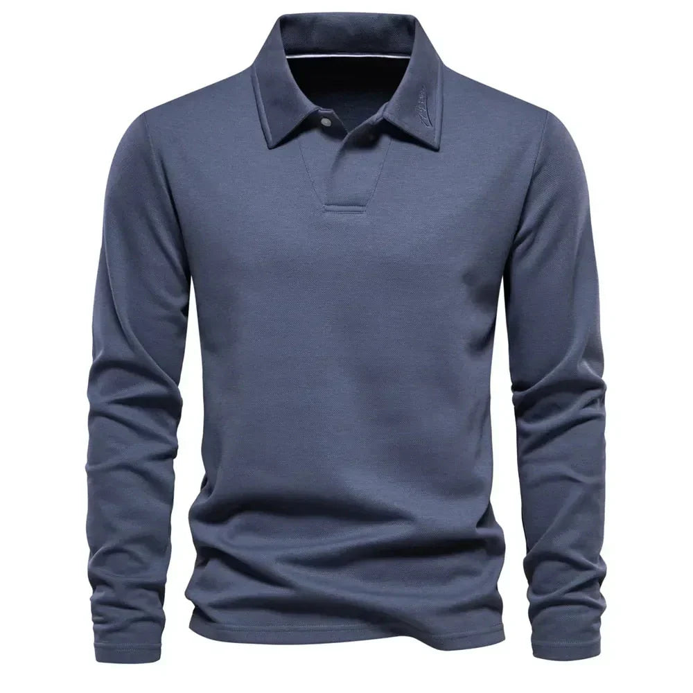 Men's Casual Polo Sweater Comfortable Everyday Wear