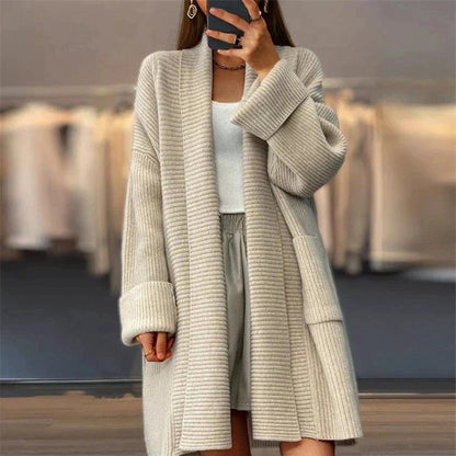 Women's Knitted Cardigan Jacket Cozy Acrylic
