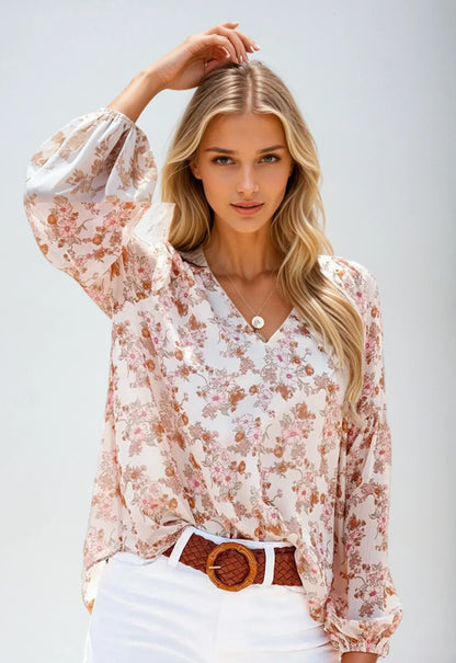 Women's Floral Blouse Casual Lightweight