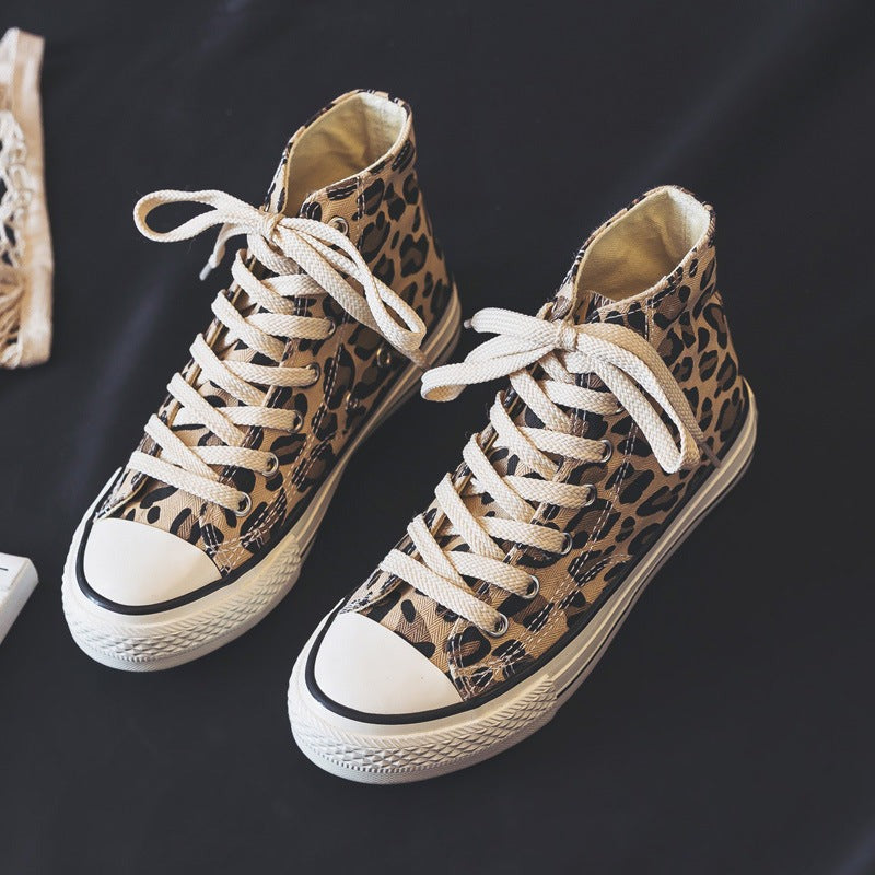 Unisex Animal Print High Sneakers Comfortable - Vonnera