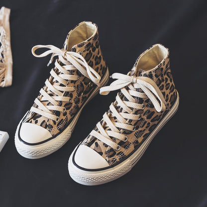 Unisex Animal Print High Sneakers Comfortable - Vonnera