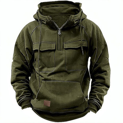 Men's Retro Motorcycle Hoodie Rugged Style Comfortable