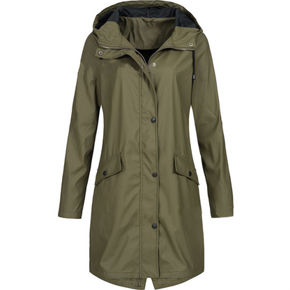 Women's Waterproof Rain Jacket Lightweight Hooded Windproof