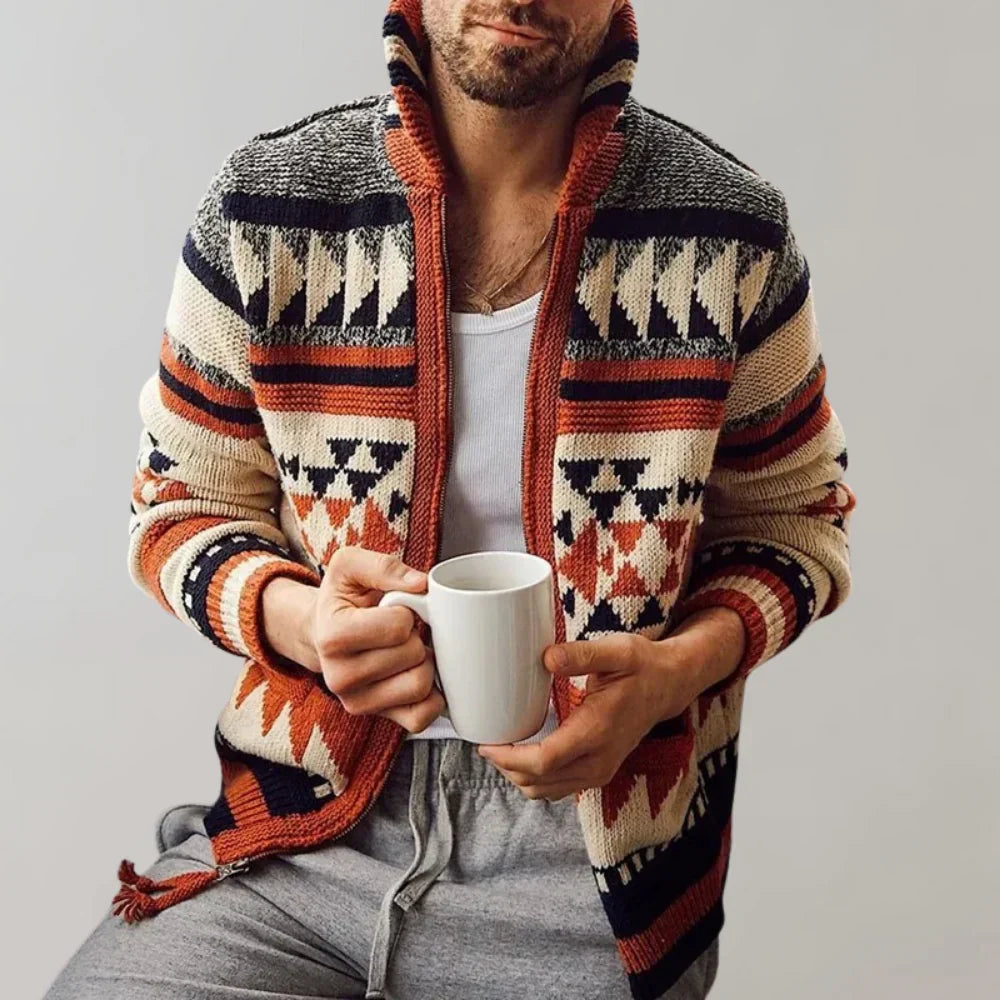 Men's Jacquard Vest - Vonnera