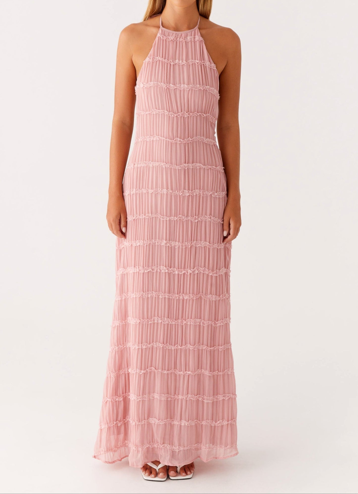 Women's Halter Maxi Dress Elegant