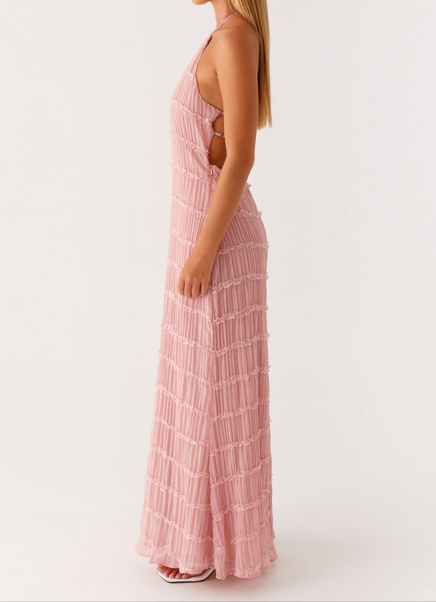 Women's Halter Maxi Dress Elegant