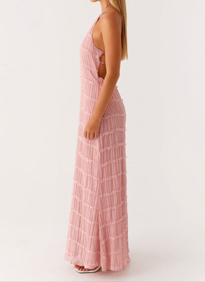 Women's Halter Maxi Dress Elegant