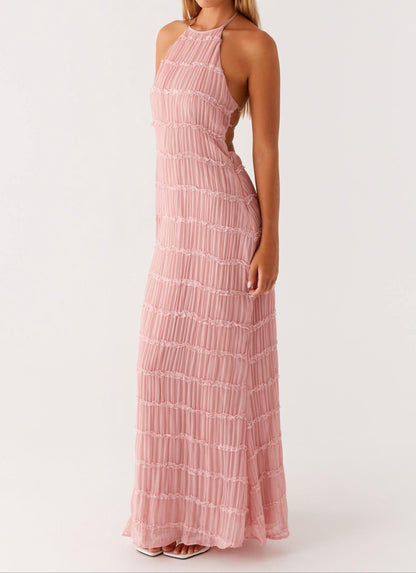 Women's Halter Maxi Dress Elegant