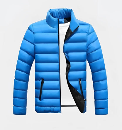 Men's Lightweight Insulated Puffer Jacket Water-Resistant Black