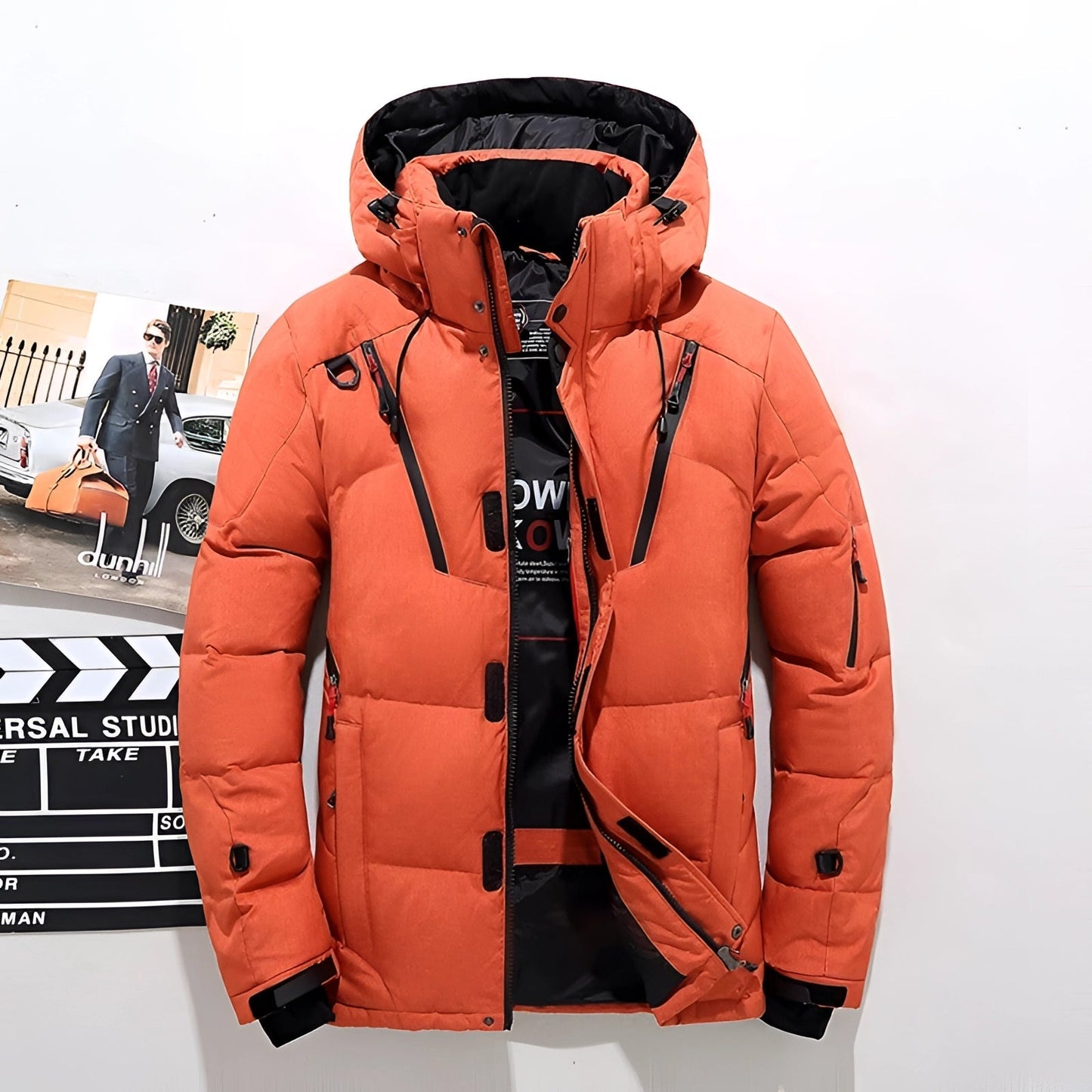 Men's Waterproof Insulated Ski Jacket Black