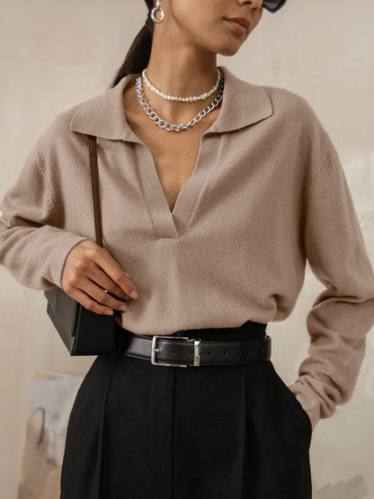 Women's V-Neck Sweater - Vonnera