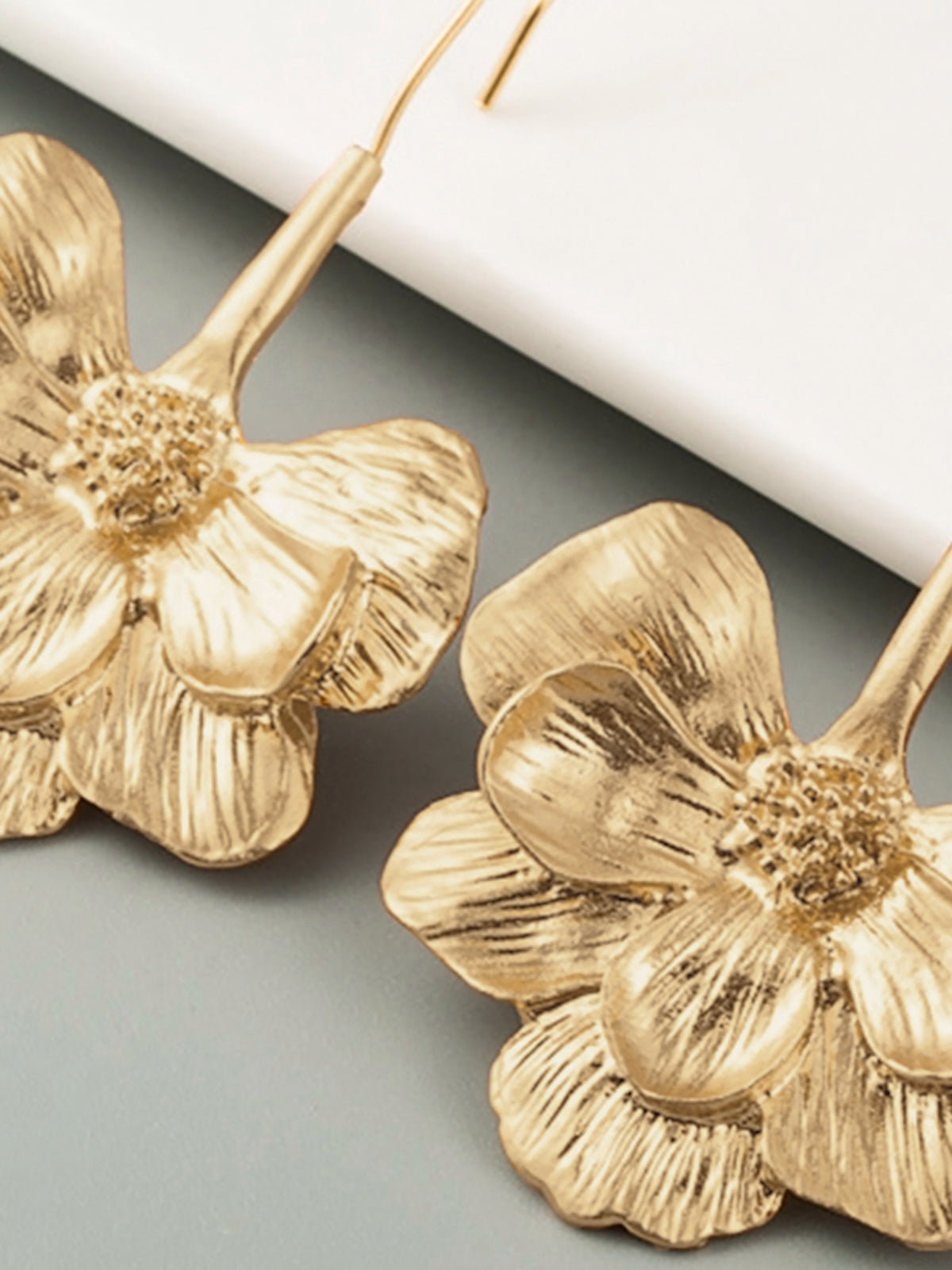 Womens Flower Stud Earrings