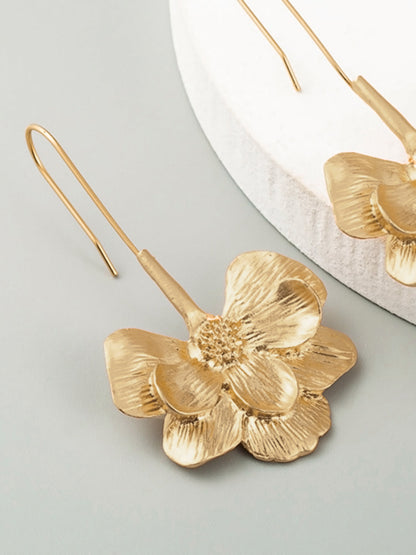 Womens Flower Stud Earrings