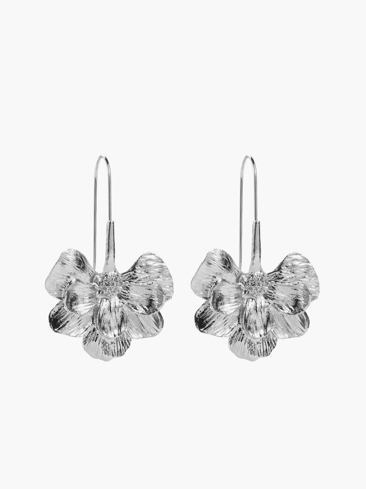 Womens Flower Stud Earrings