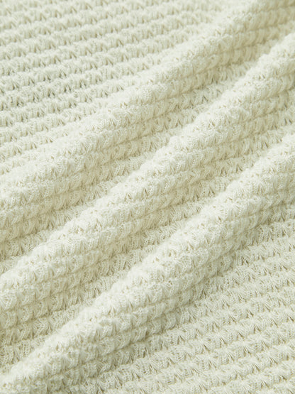 Women's Long Sleeve Waffle Knit