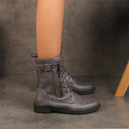 Women's Orthopedic Boots Toe Side Zipper