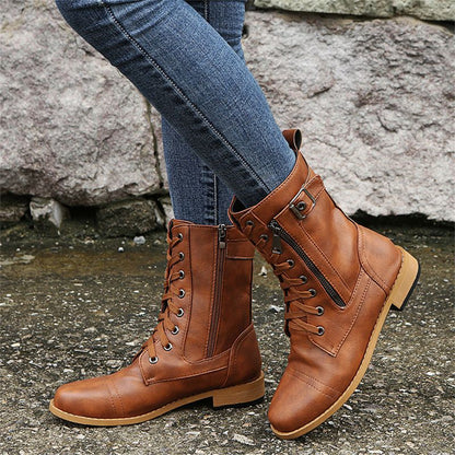 Women's Orthopedic Boots Toe Side Zipper