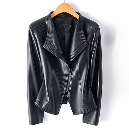 Madona Women's Sheepskin Moto Jacket