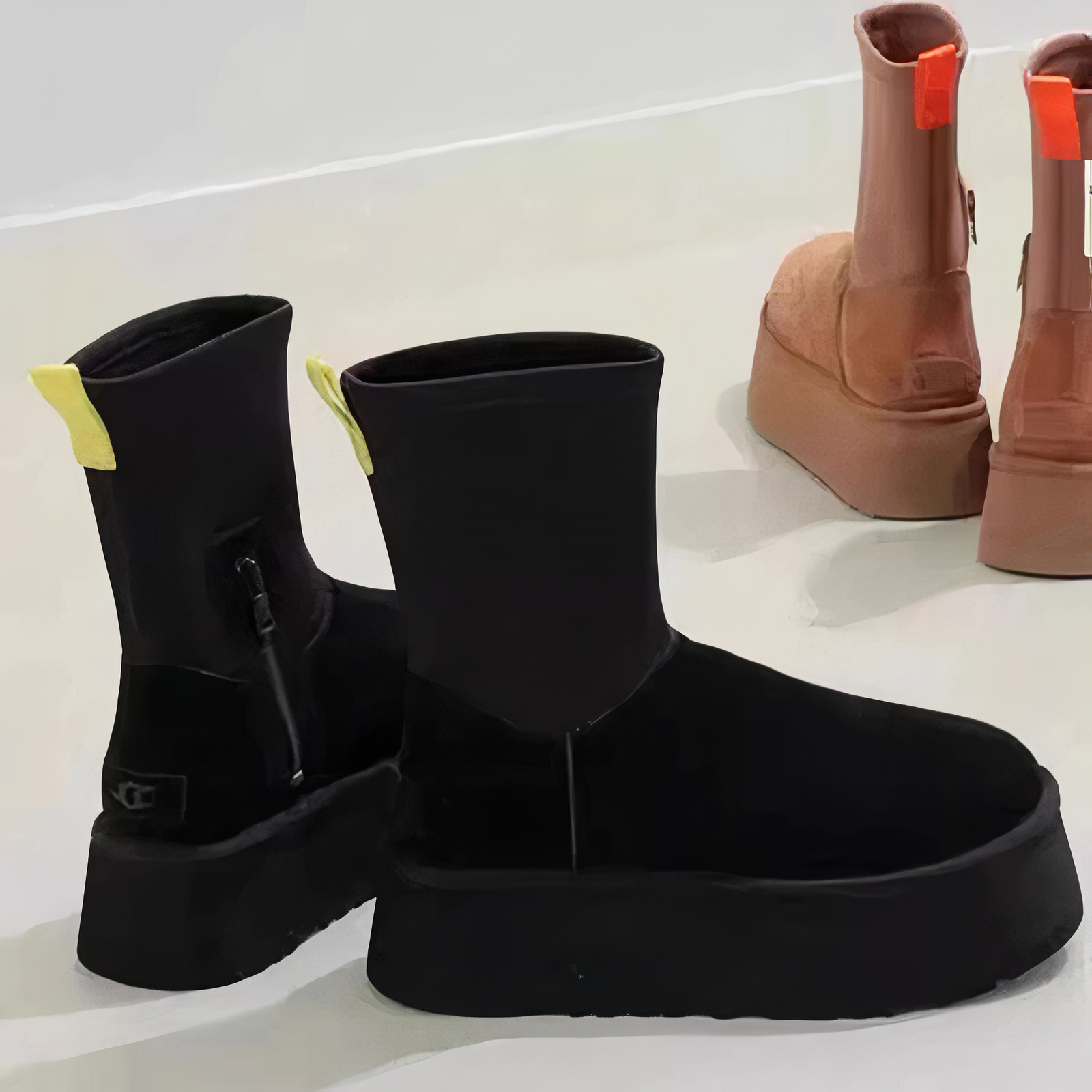 Women's Ankle Boots Platform Pull-On Design - Vonnera