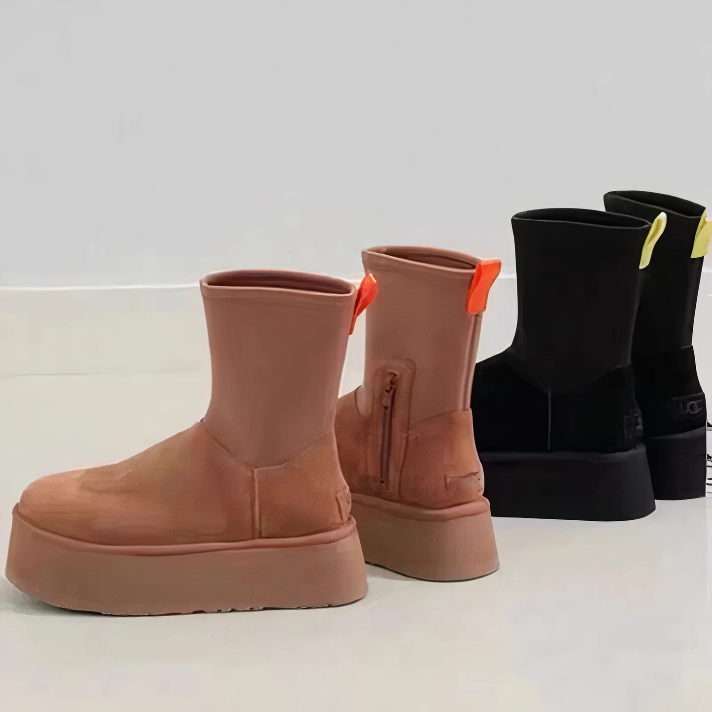 Women's Ankle Boots Platform Pull-On Design