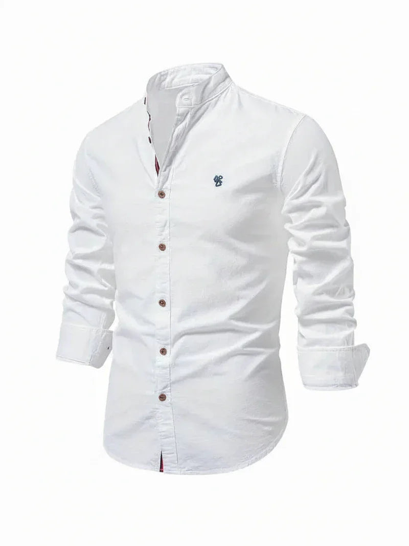 Men's Band Collar Dress Shirt - Vonnera