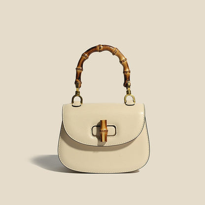 Valentina Leather Bamboo Handbag