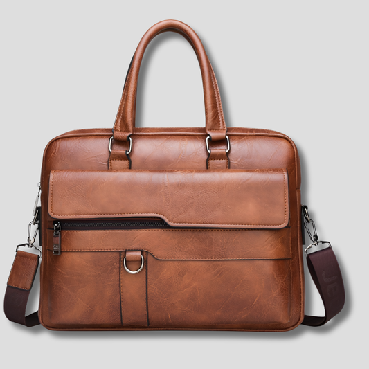 Benedicto Men's Leather Shoulder Bag - Vonnera