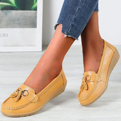 Women's Wedge Loafers Retro Style