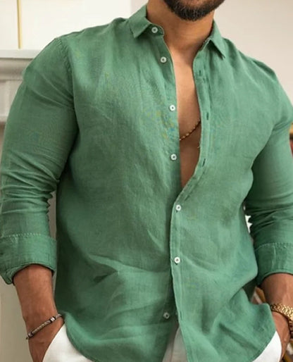 Men's Linen Shirt Comfortable Breathable
