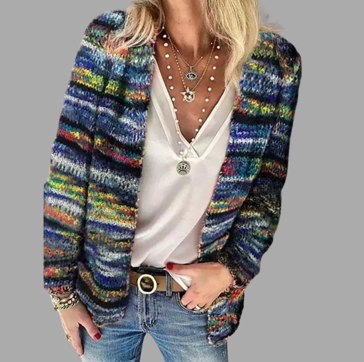 Women's Knitted Cardigan Comfort Fit