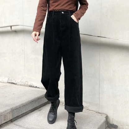Malia Women's Velvet Casual Pants - Vonnera