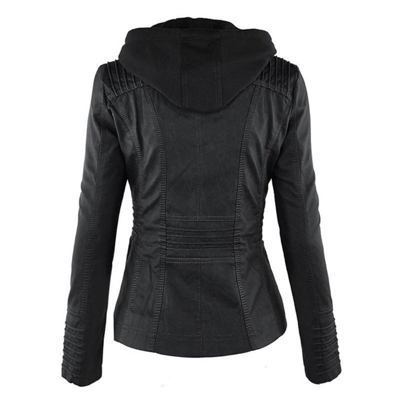 Women's Classic Leather Moto Jacket