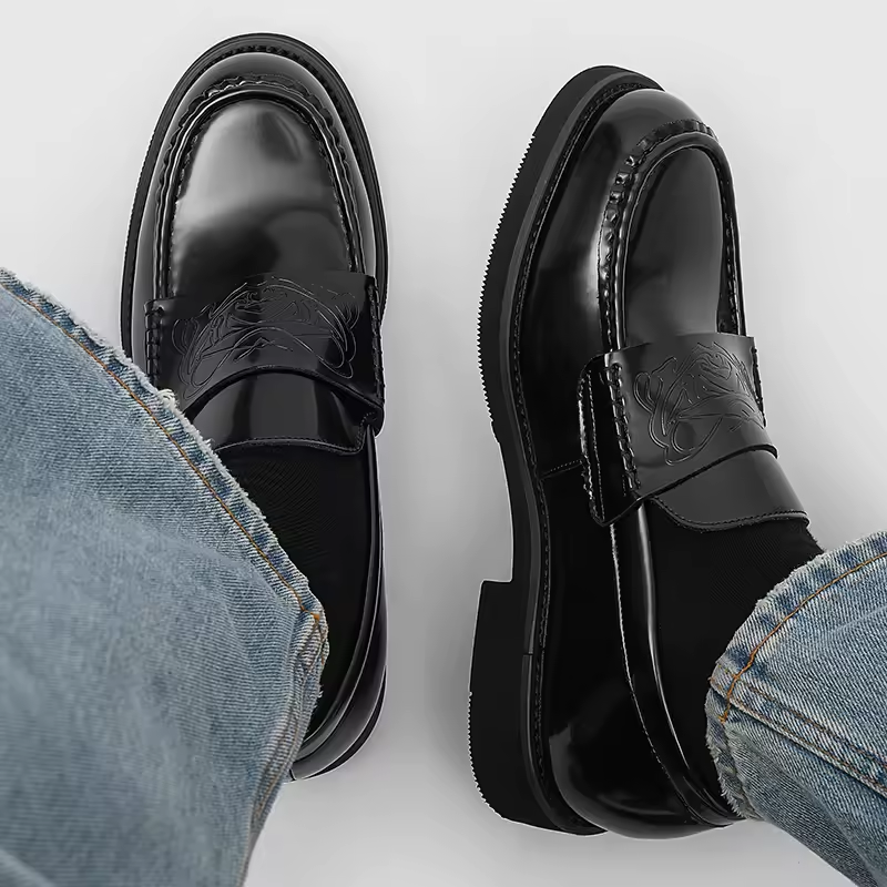 Shelby Men's Leather Loafer Shoes