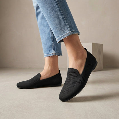 Women's Slip-On Flats Breathable Knit Lightweight