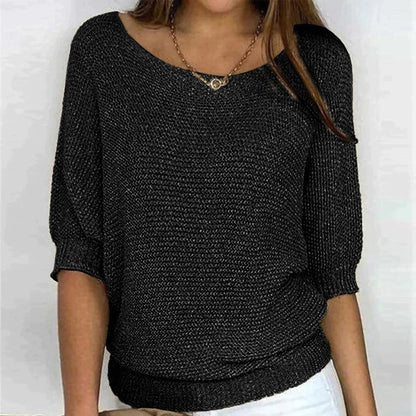 Women's Oversized Sweater Cozy Soft Casual Beige - Vonnera