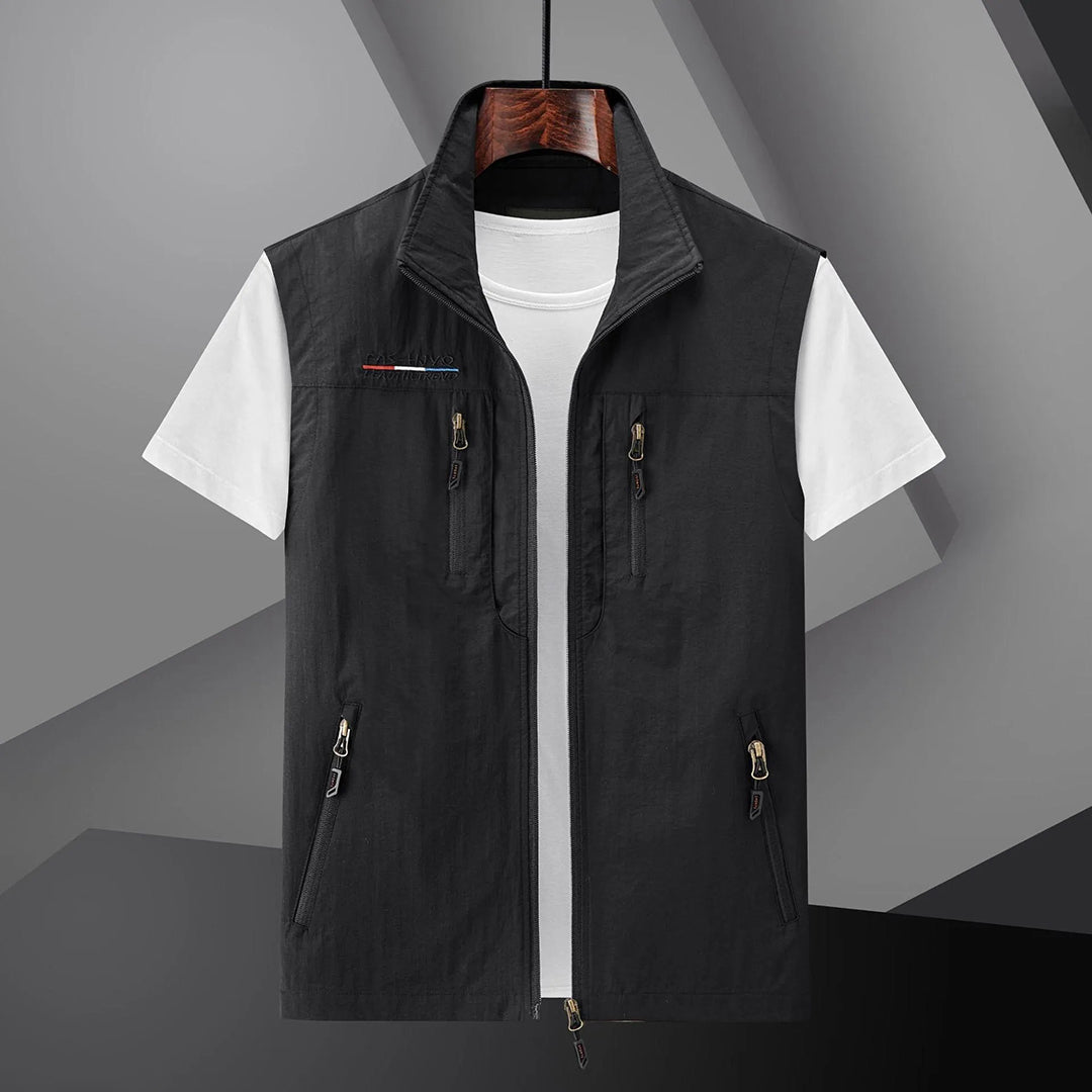 Men's Travel Vest Multi-Pocket Cotton