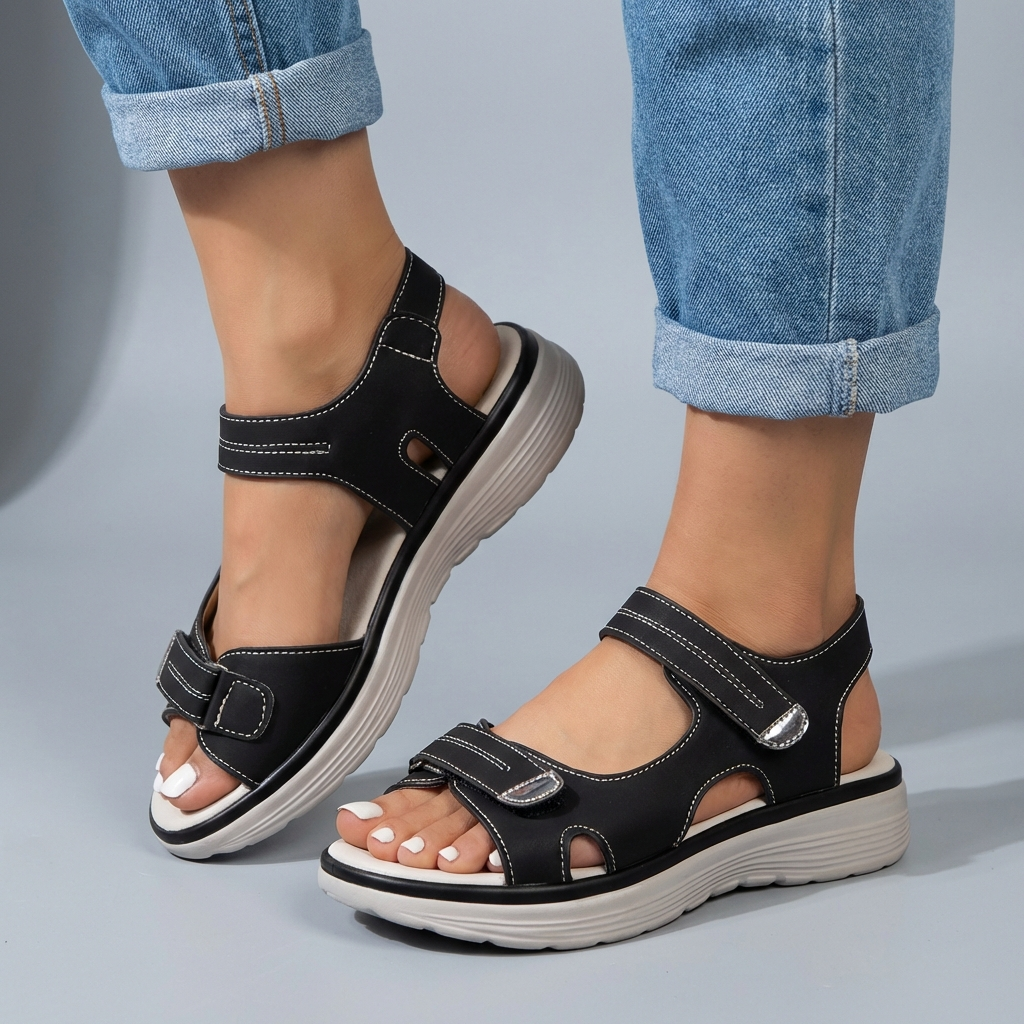 Women's Platform Sandals Adjustable Fit - Vonnera