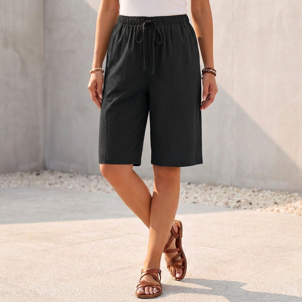 Men's Relaxed Fit Bermuda Shorts Drawstring Waist - Vonnera