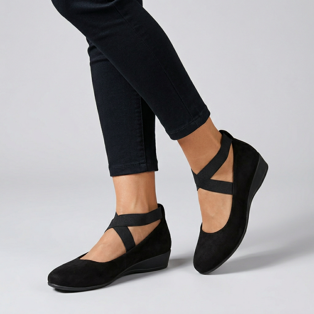 Women's Orthopedic Flats Cross Strap Support - Vonnera