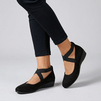 Women's Orthopedic Flats Cross Strap Support - Vonnera