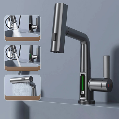 Led Kitchen Bathroom Faucet Light Flexible