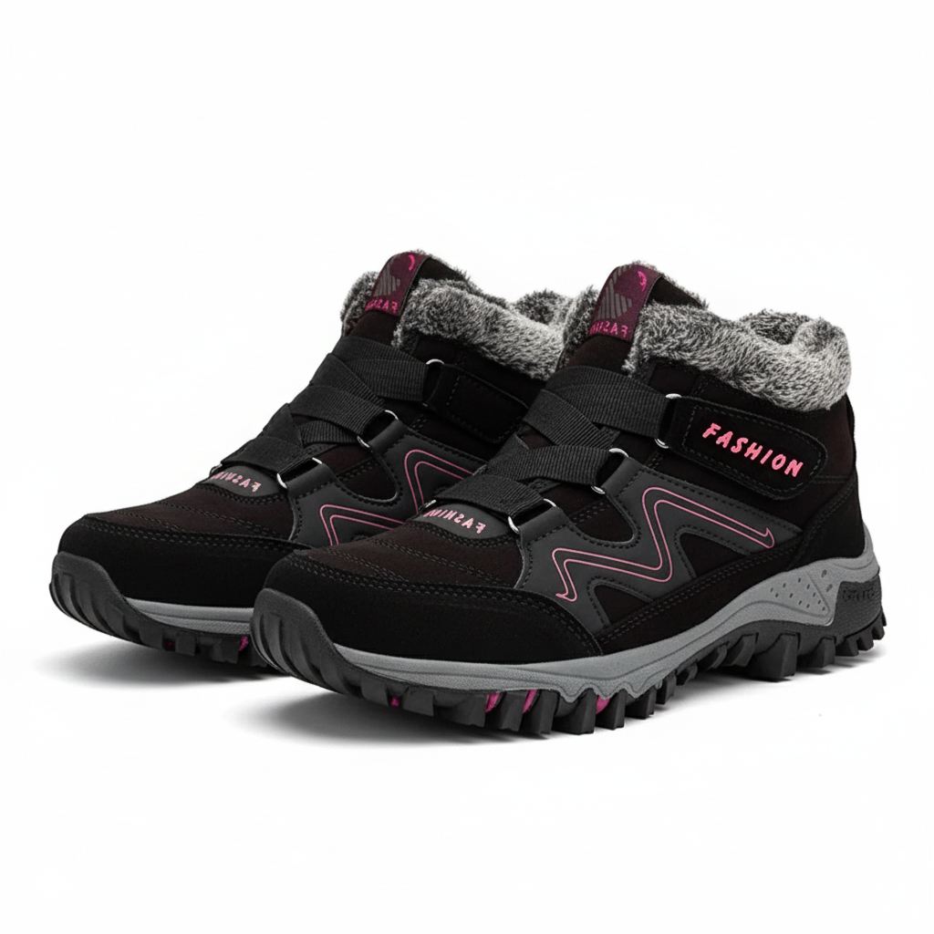 Women's Lace-Up Boots Treaded Sole