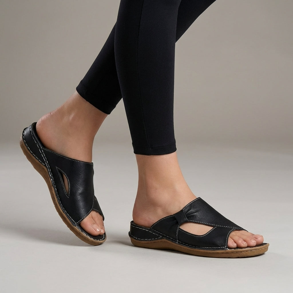 Women's Slide Sandals Contoured Wedge Heel - Vonnera