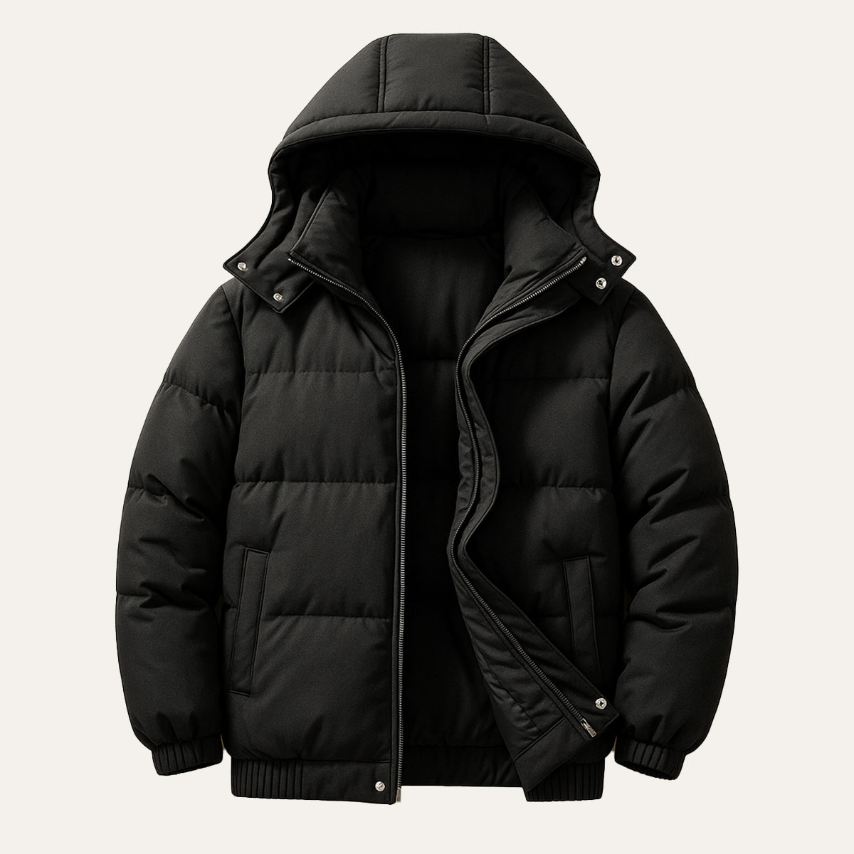 Men's Waterproof Down Hooded Puffer Jacket - Vonnera