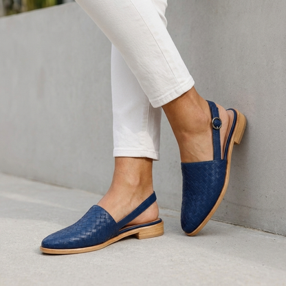 Women's Slingback Flats Adjustable Ankle Strap