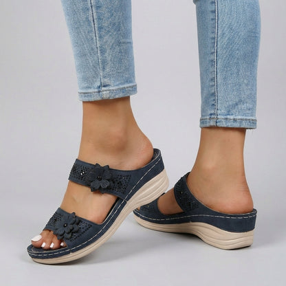 Women's Orthopedic Wedge Sandals Floral Comfort